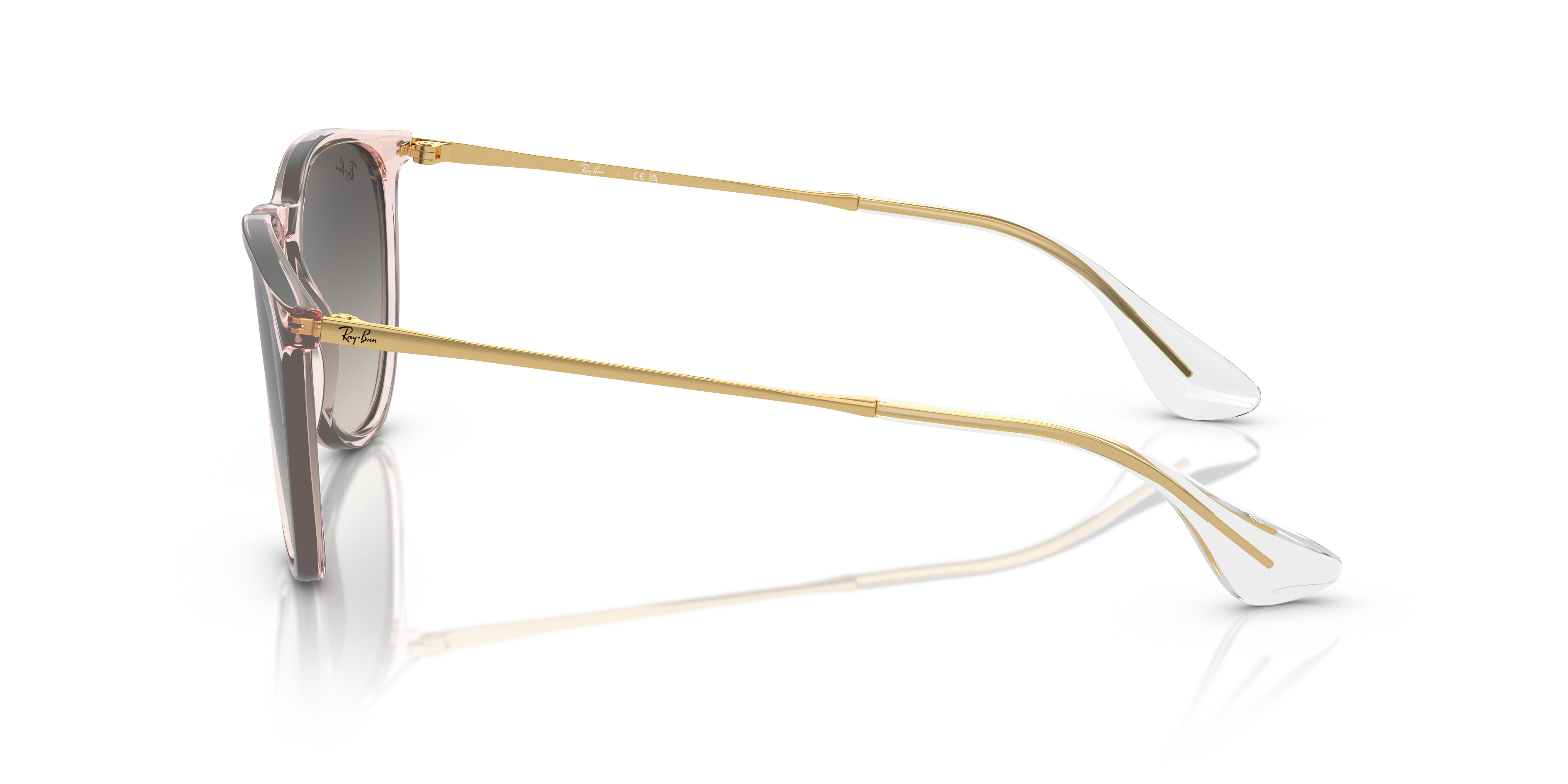 RB4171 Pink transparent KunststoffSunglass Frames von B24, Seitenansicht