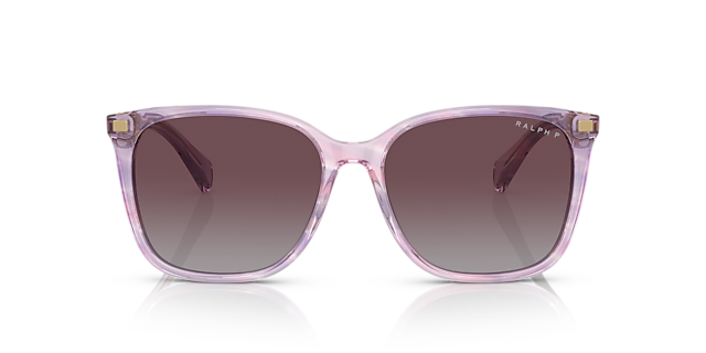 RA5293 Striped Purple AcetatSunglass Frames von B24, Vorderansicht