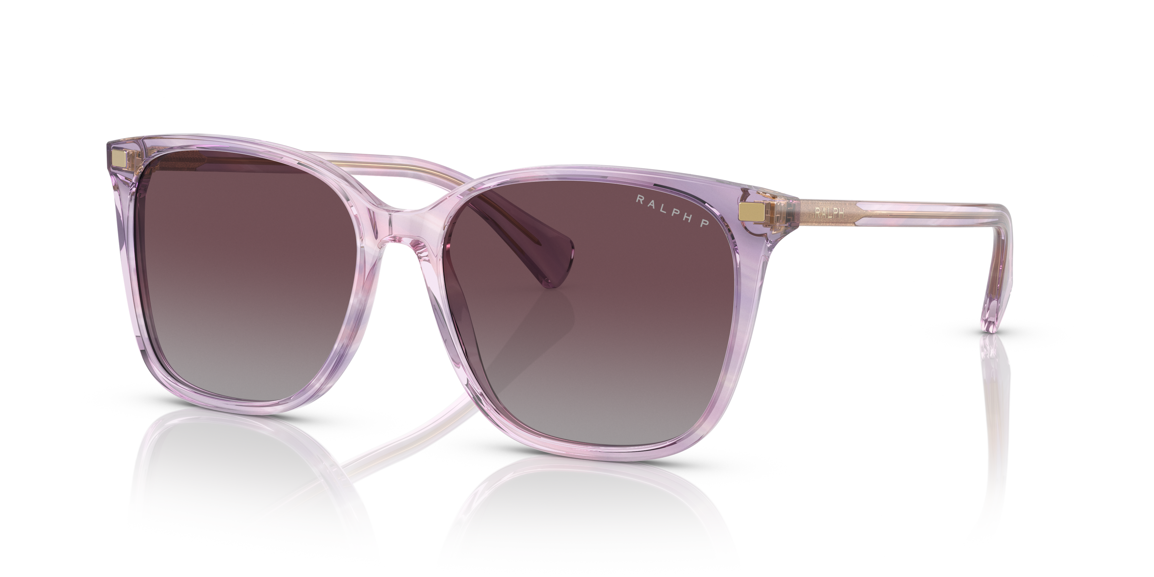RA5293 Striped Purple AcetaatSunglass Frames van B24, Hoekweergave