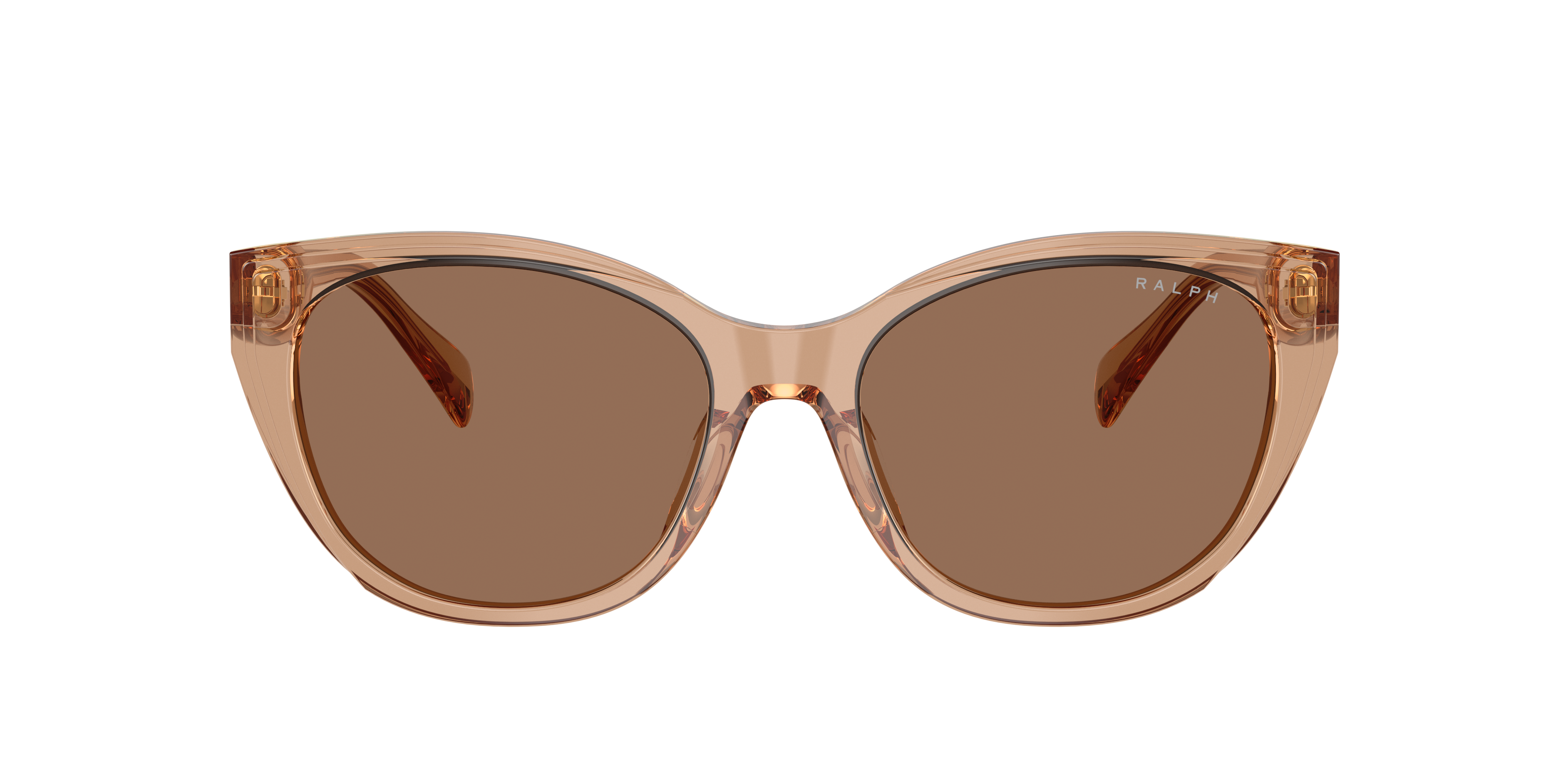 RA5324U Shiny Transparent Brown AcetatSunglass Frames von B24, mit getönten Gläsern