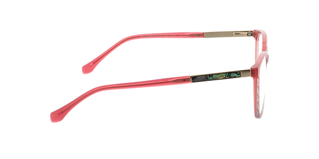Malaga Gradient Pink Horn AcetatEyeglass Frames von B24, Seitenansicht