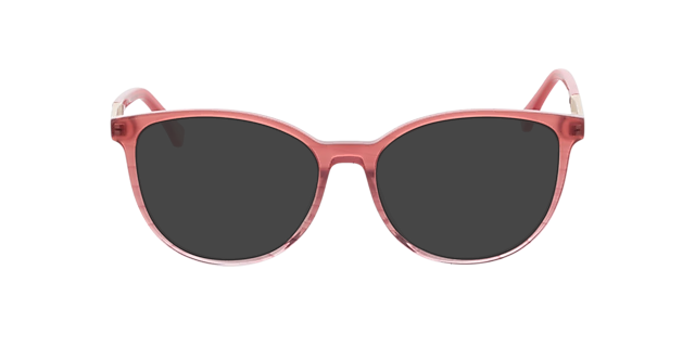Malaga Gradient Pink Horn AcetatEyeglass Frames von B24, mit getönten Gläsern