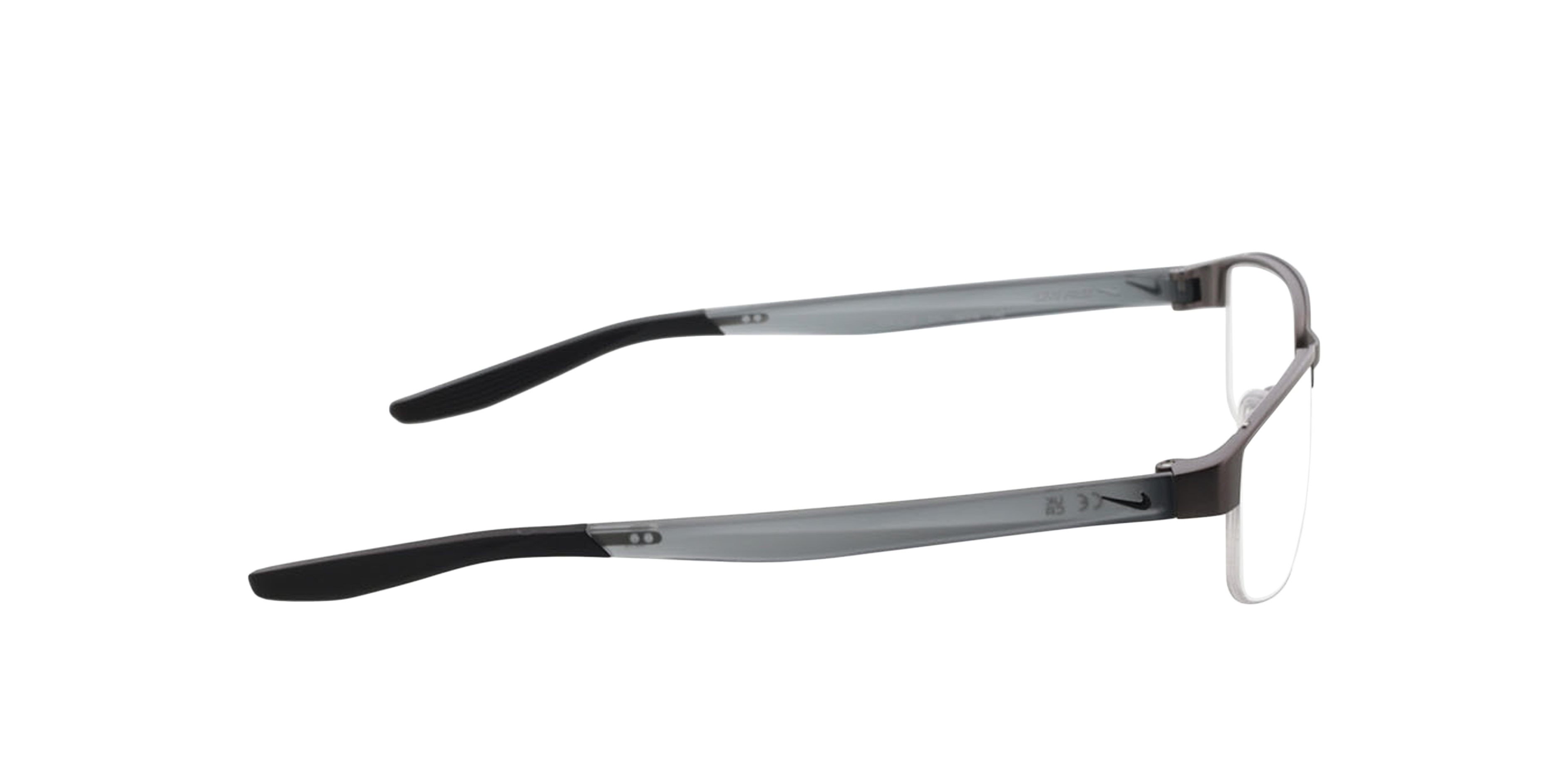 NIKE 8138 Staalgrijs zwart MetaalEyeglass Frames van B24, Zijaanzicht