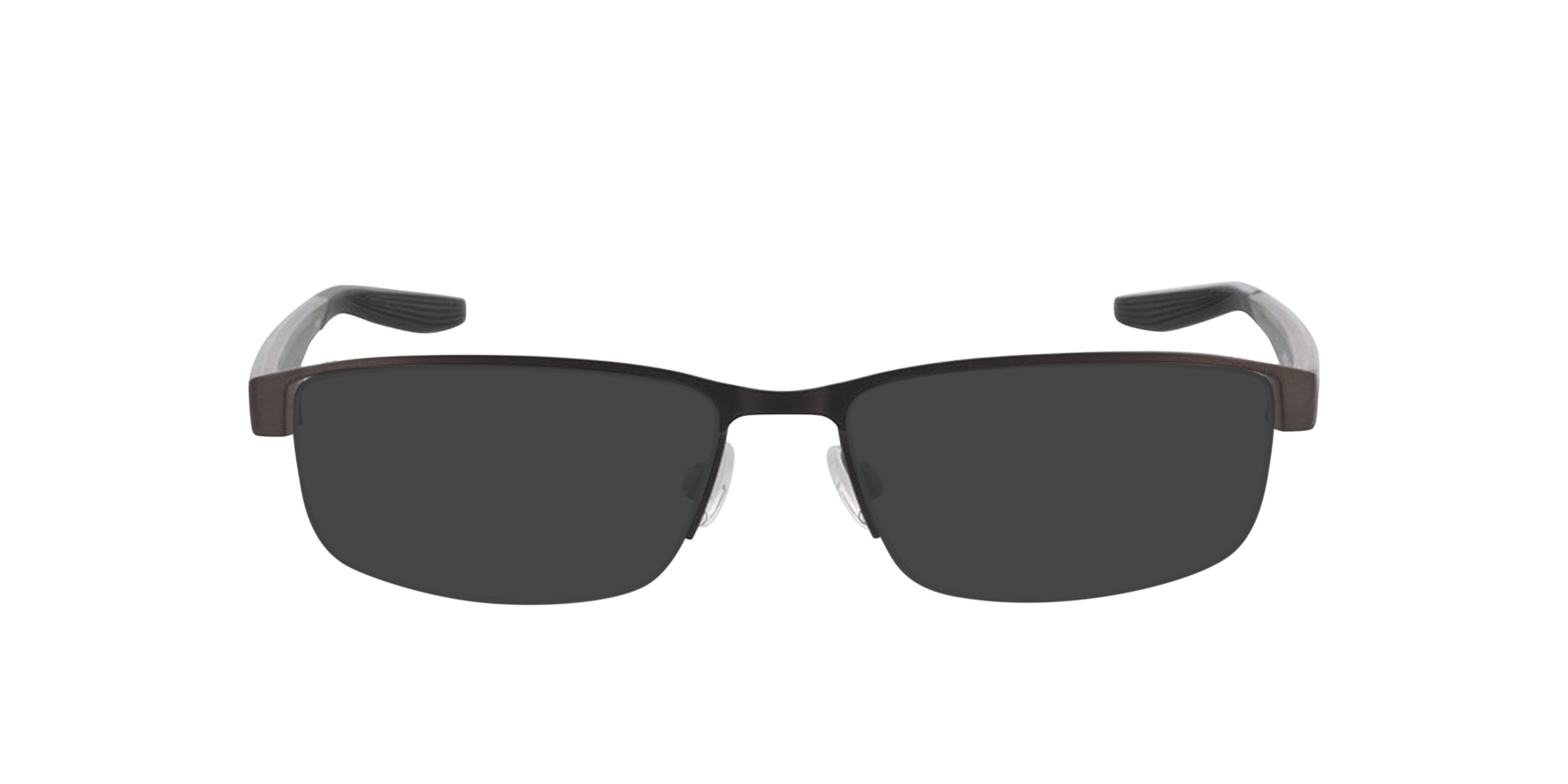 NIKE 8138 Staalgrijs zwart MetaalEyeglass Frames van B24, met getinte lenzen