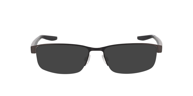 NIKE 8138 Staalgrijs zwart MetaalEyeglass Frames van B24, met getinte lenzen
