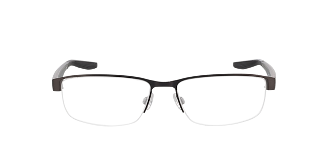 NIKE 8138 Staalgrijs zwart MetaalEyeglass Frames van B24, Vooraanzicht