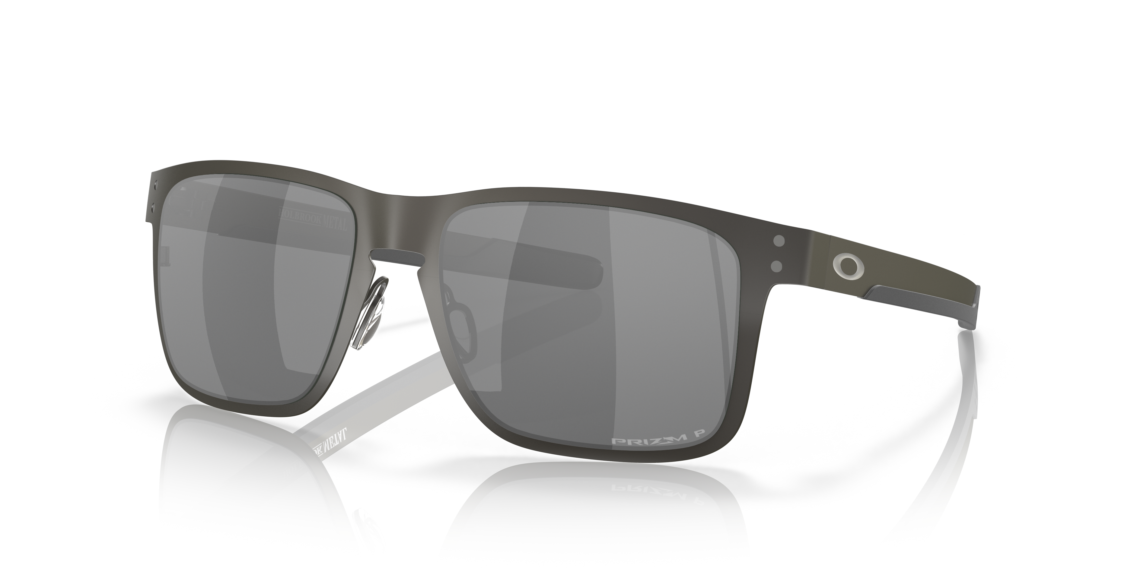 Holbrook™ Metal Matt Gunmetal MetallSunglass Frames von B24, Dreiviertelansicht