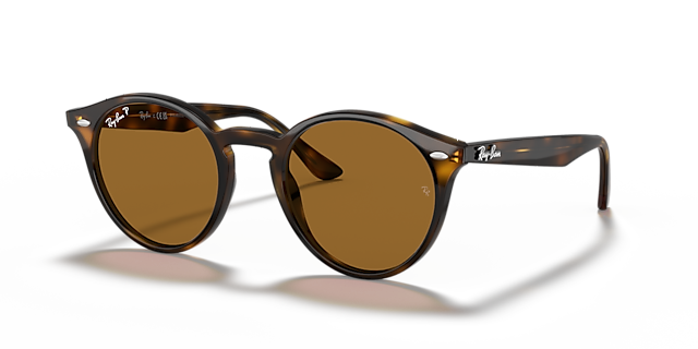 RB2180 Licht Havana KunststofSunglass Frames van B24, Hoekweergave