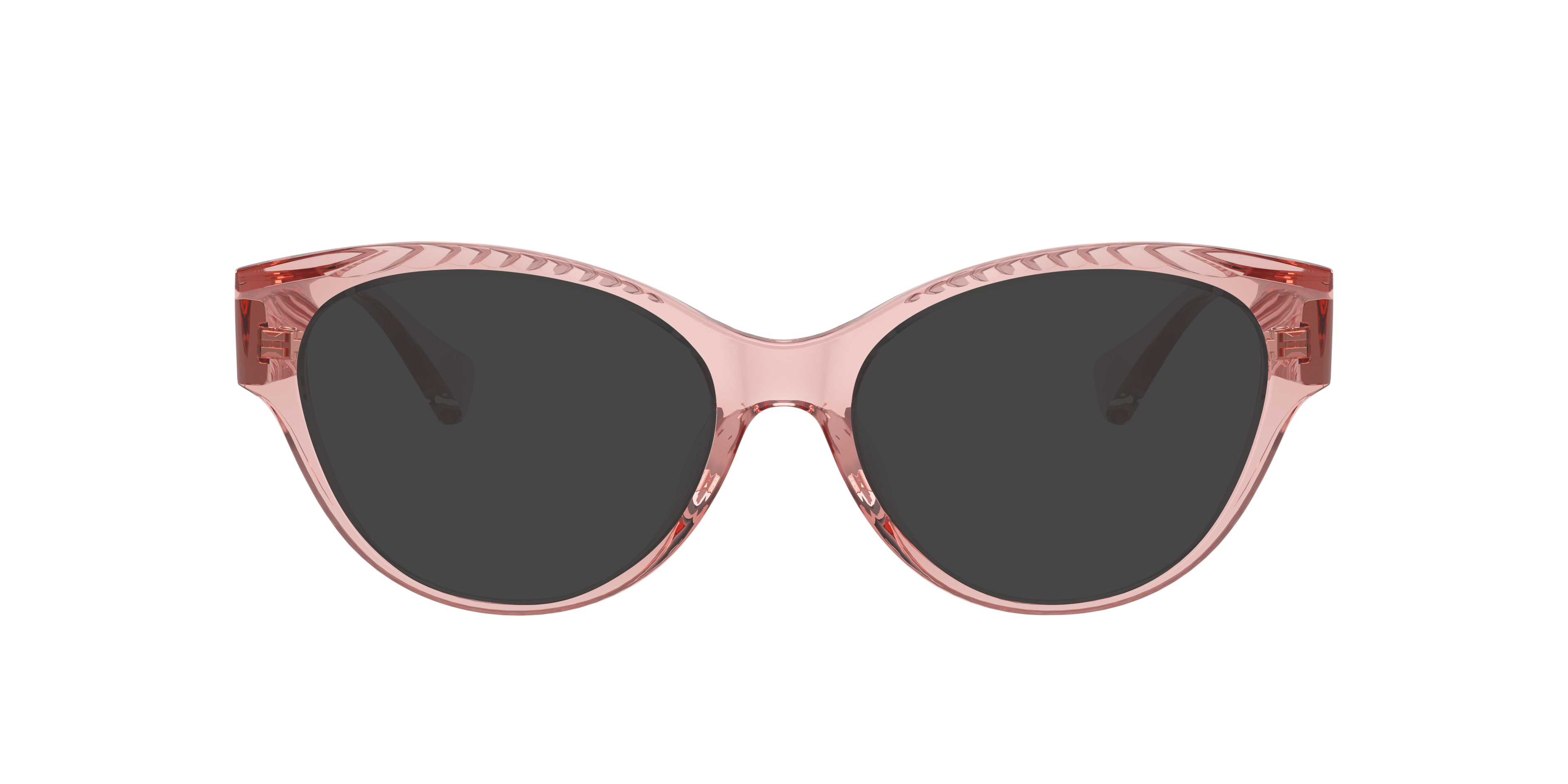 RA7164U Shiny Transparent Pink KunststofEyeglass Frames van B24, met getinte lenzen