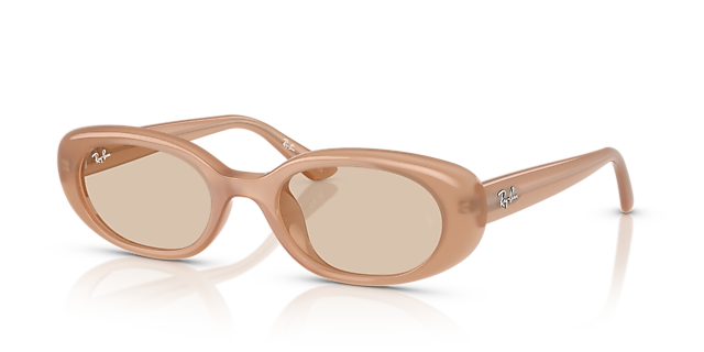 RB4441D Bio-Based Opal Beige KunststofSunglass Frames van B24, Hoekweergave