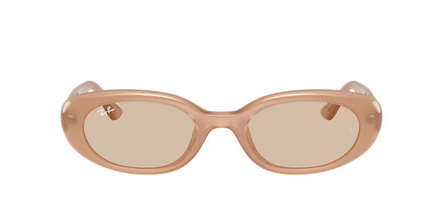 RB4441D Bio-Based Opal Beige KunststofSunglass Frames van B24, met getinte lenzen