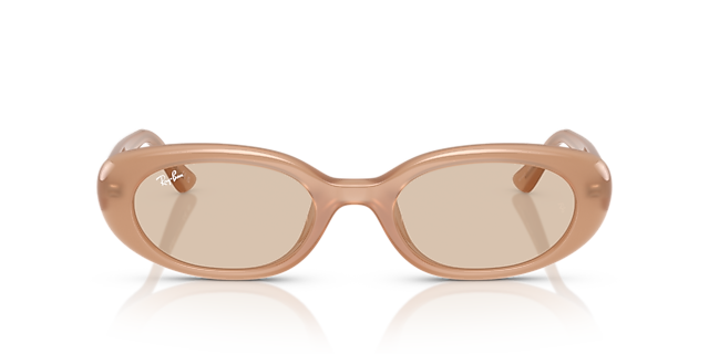 RB4441D Bio-Based Opal Beige KunststofSunglass Frames van B24, Vooraanzicht