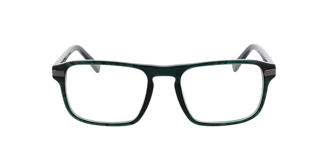 Torrance Groen hoorn  &  gunmetal AcetaatEyeglass Frames van B24, Vooraanzicht