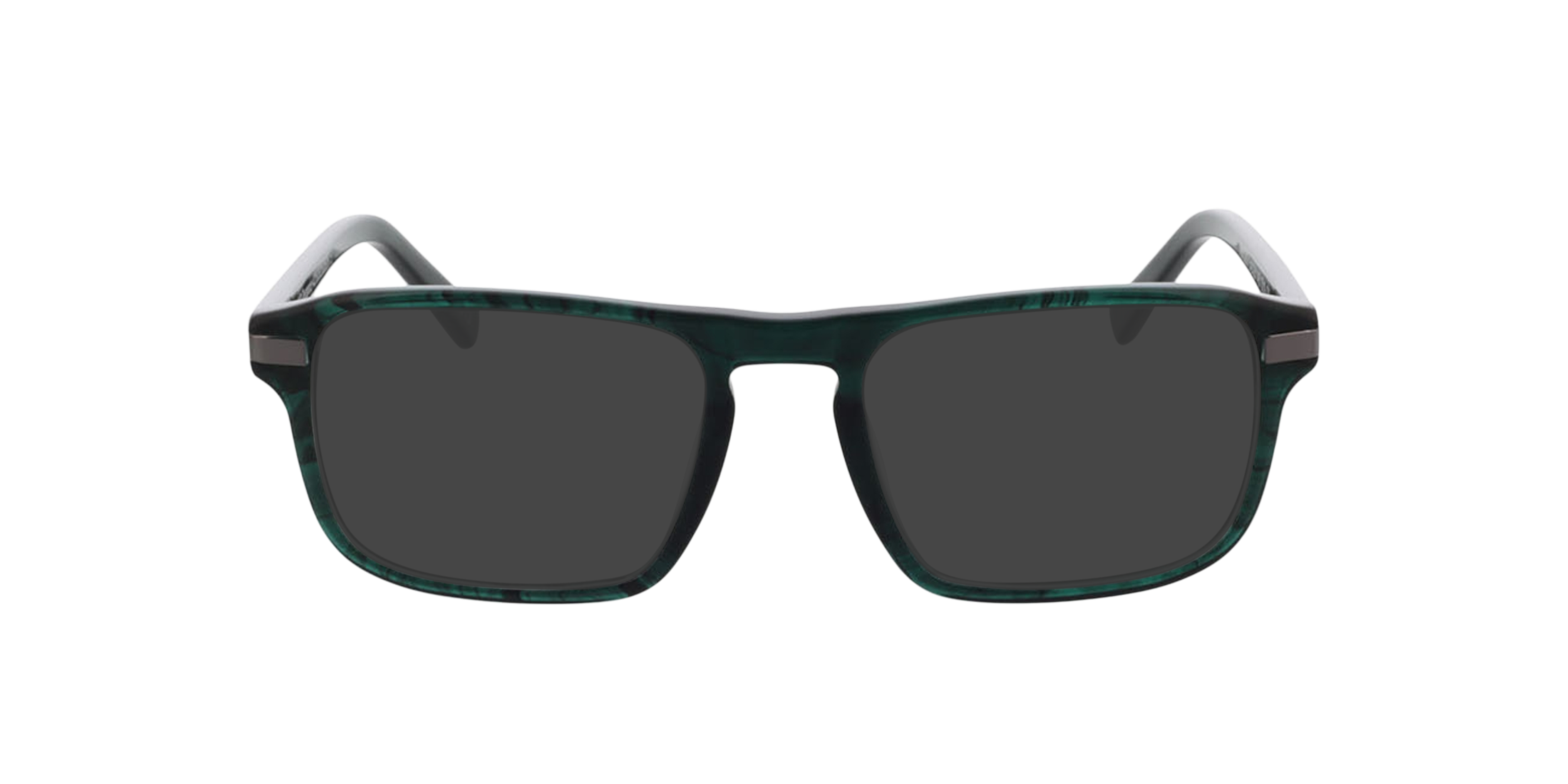 Torrance Groen hoorn  &  gunmetal AcetaatEyeglass Frames van B24, met getinte lenzen