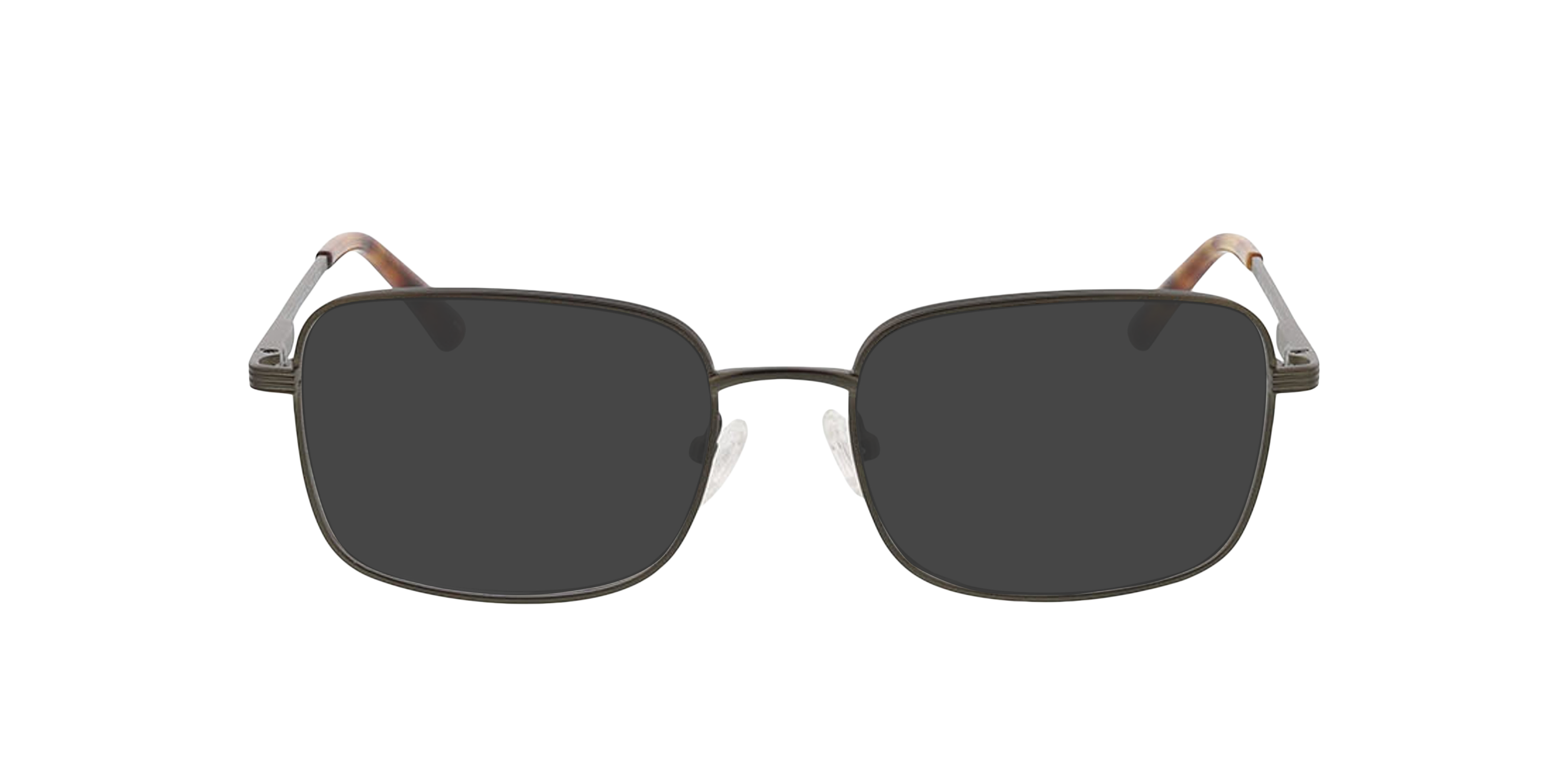 Harry Mat kaki MetaalEyeglass Frames van B24, met getinte lenzen