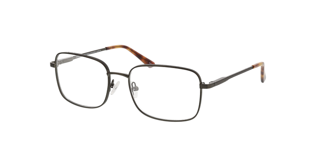 Harry Matt Khaki MetallEyeglass Frames von B24, Dreiviertelansicht