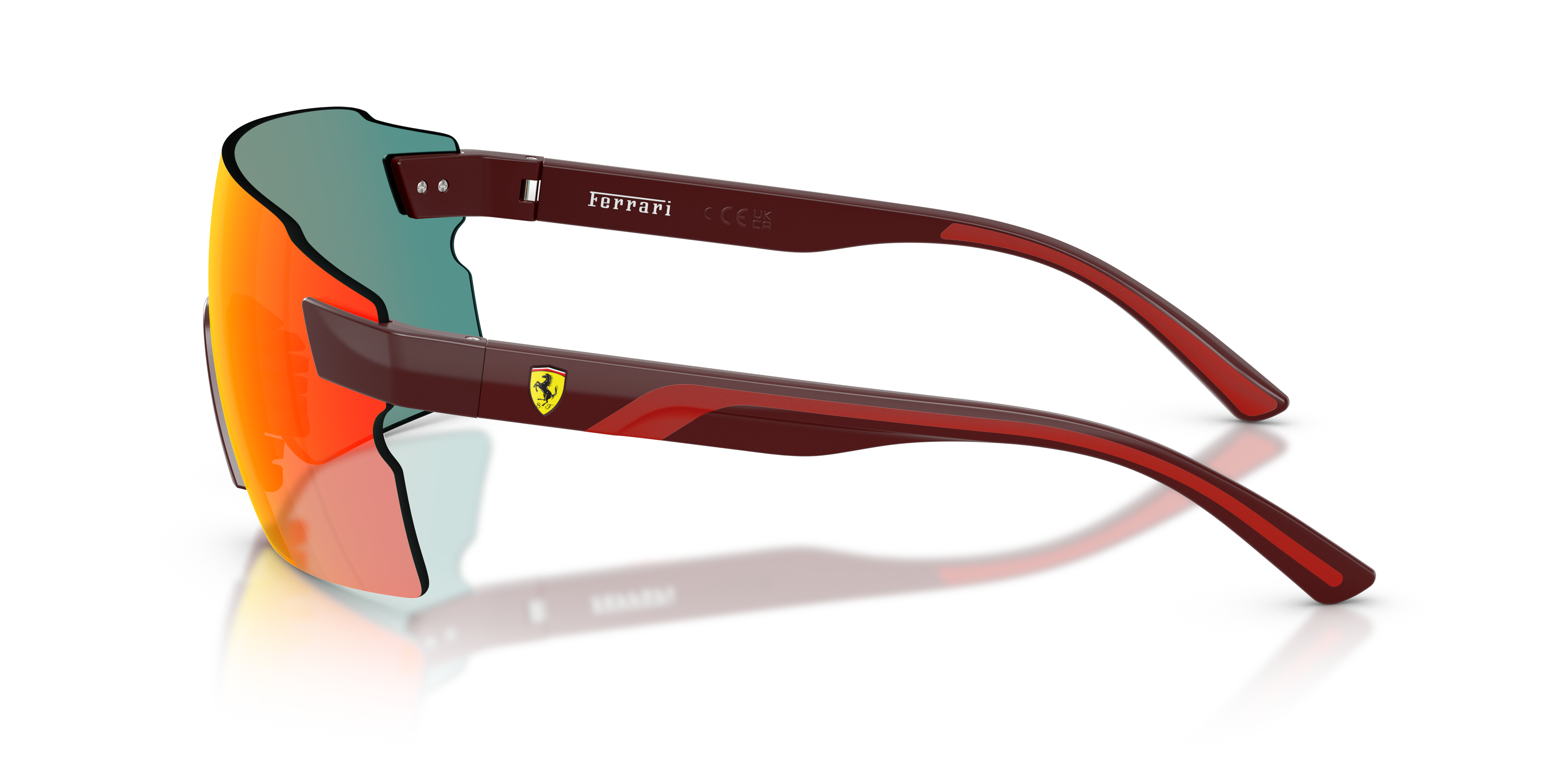 FZ6024U Red Bordeaux KunststoffSunglass Frames von B24, Seitenansicht