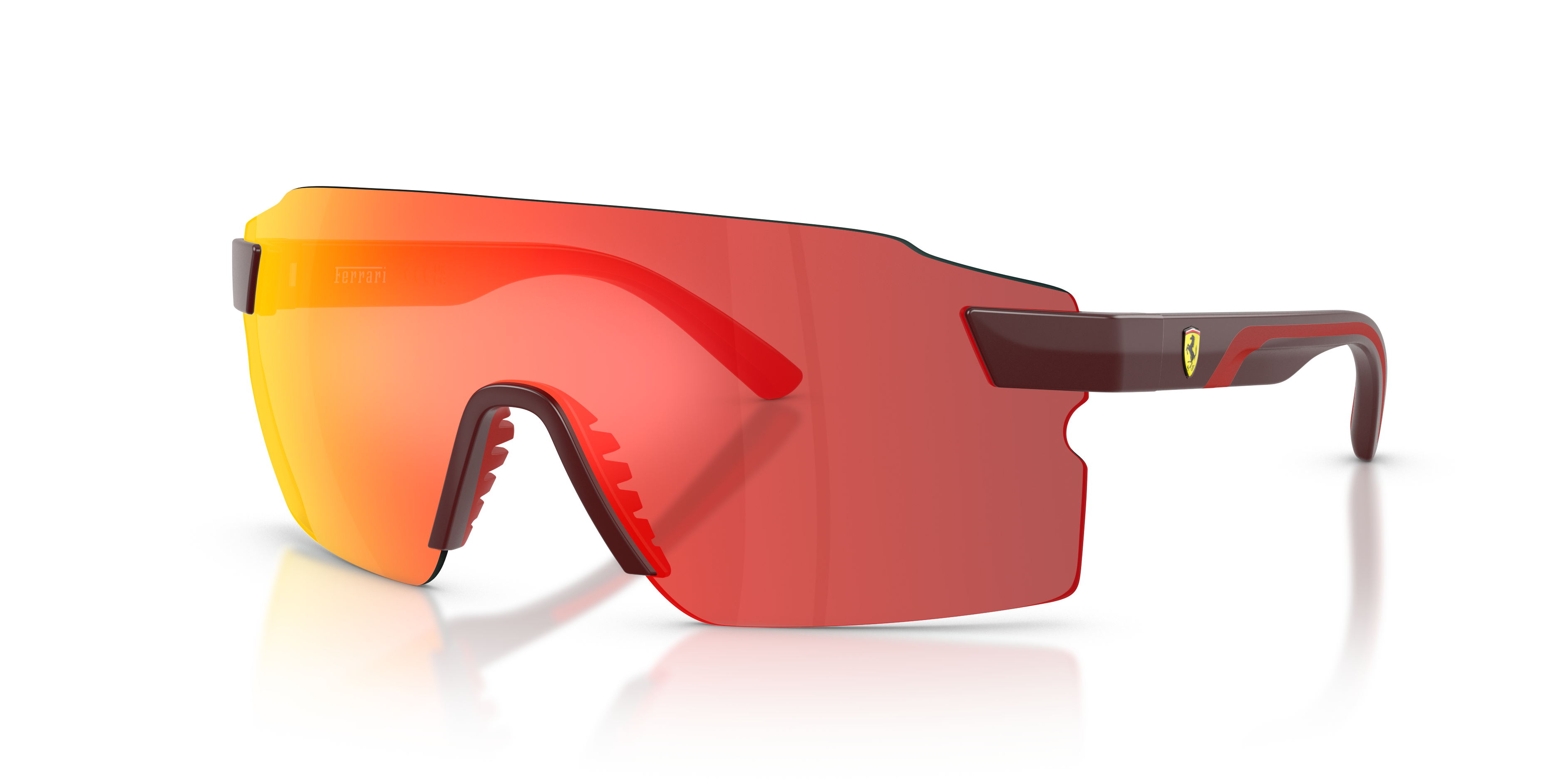 FZ6024U Red Bordeaux KunststoffSunglass Frames von B24, Dreiviertelansicht