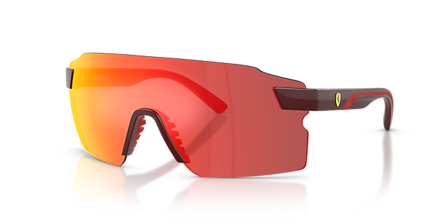 FZ6024U Red Bordeaux KunststoffSunglass Frames von B24, Dreiviertelansicht