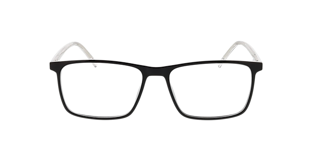 Rockford Schwarz & Kristall KunststoffEyeglass Frames von B24, Vorderansicht