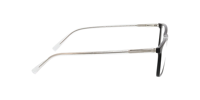 Rockford Schwarz & Kristall KunststoffEyeglass Frames von B24, Seitenansicht