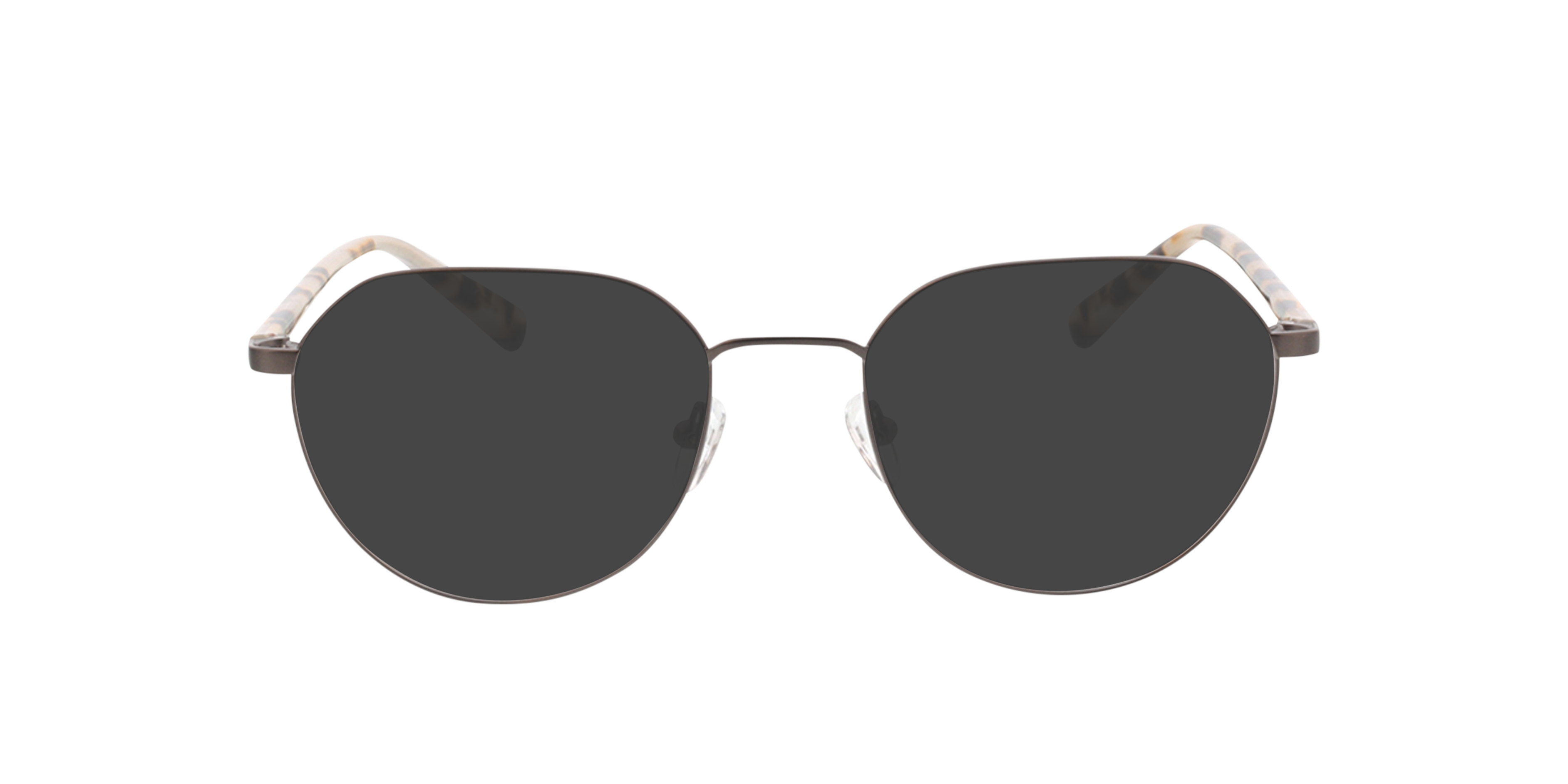 Eos Antraciet  &  wit Havana MetaalEyeglass Frames van B24, met getinte lenzen