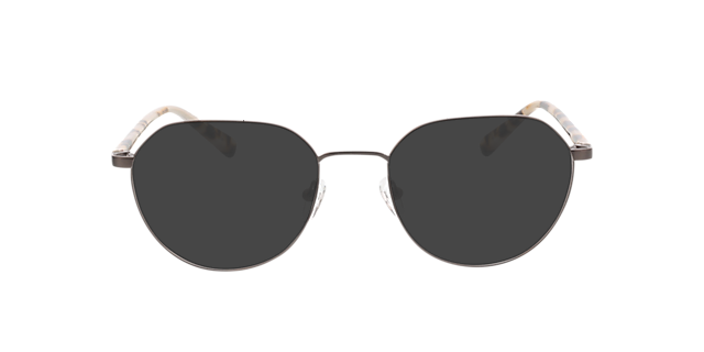 Eos Antraciet & wit Havana MetaalEyeglass Frames van B24, met getinte lenzen