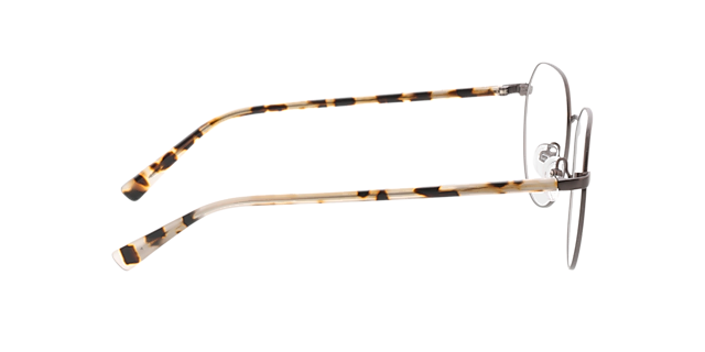 Eos Antraciet & wit Havana MetaalEyeglass Frames van B24, Zijaanzicht