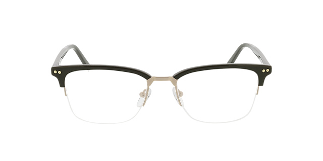 Newton Khaki MetallEyeglass Frames von B24, Vorderansicht