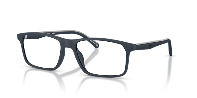 EA3266U Matblauw KunststofEyeglass Frames van B24, Hoekweergave