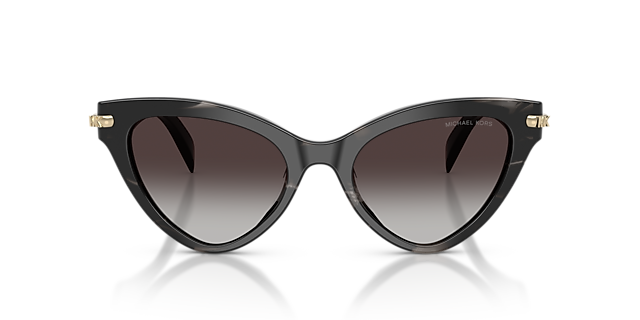 MK2259U Schwarzes Horn AcetatSunglass Frames von B24, Vorderansicht