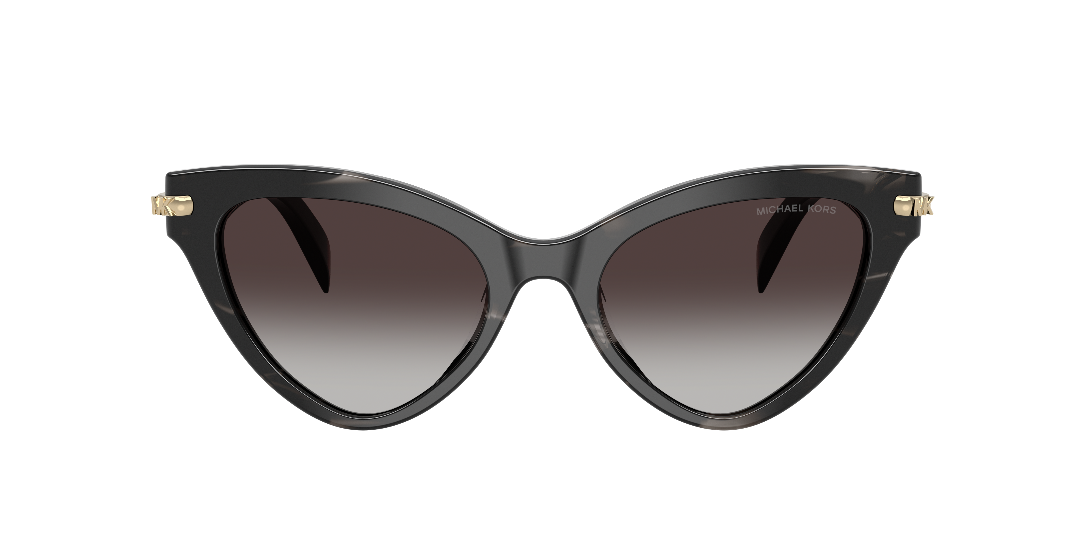 MK2259U Zwart Hoorn AcetaatSunglass Frames van B24, met getinte lenzen