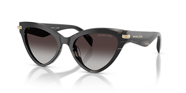 MK2259U Schwarzes Horn AcetatSunglass Frames von B24, Dreiviertelansicht