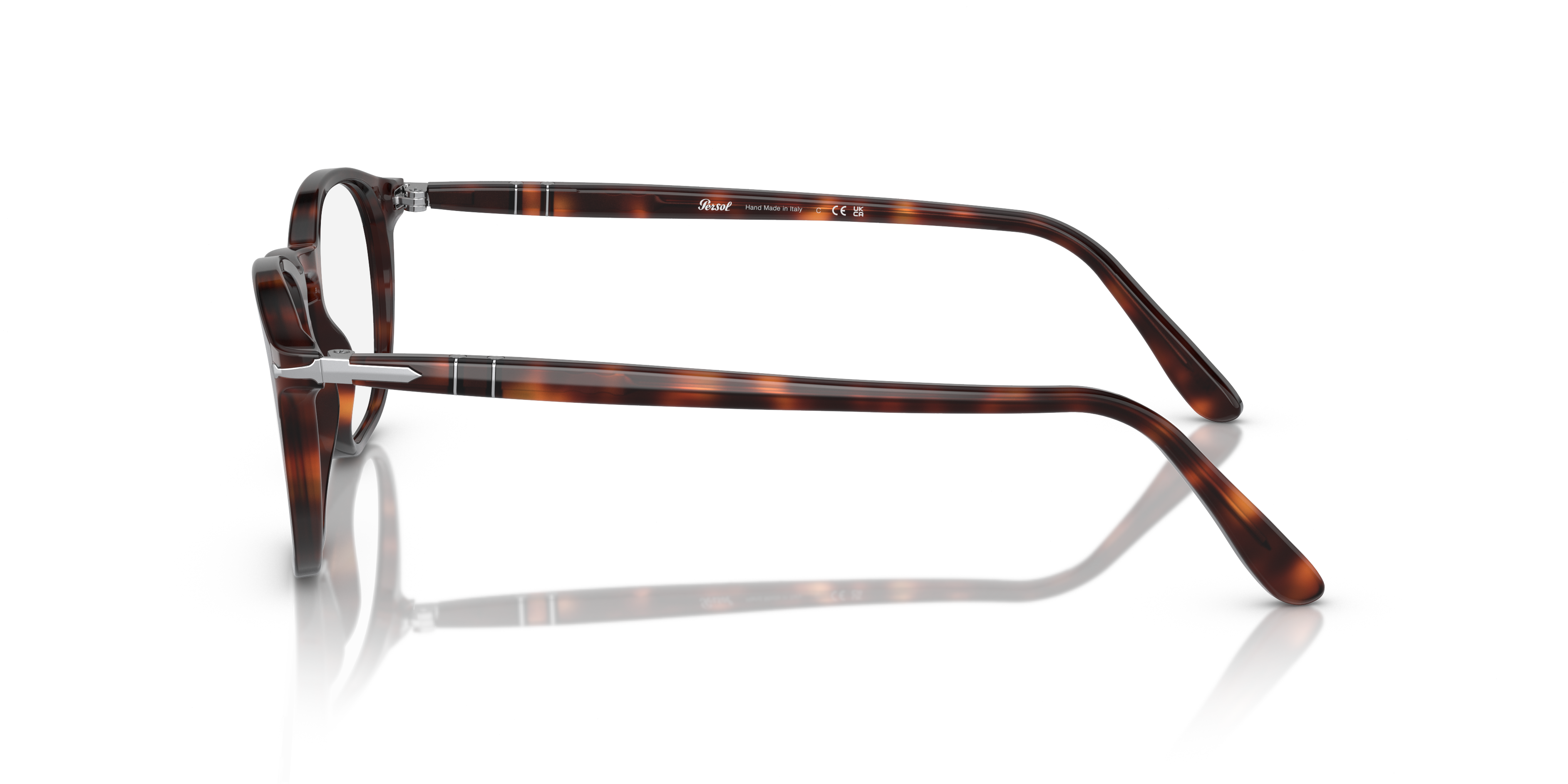 PO3007V Havana AcetatEyeglass Frames von B24, Seitenansicht