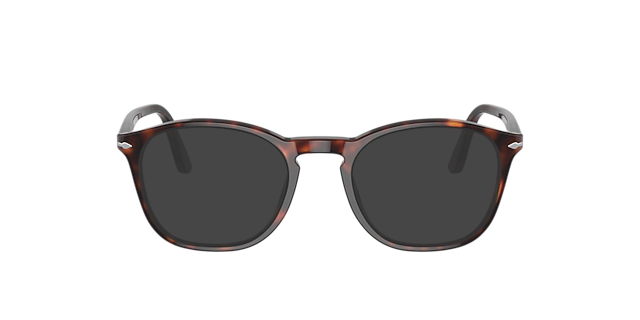 PO3007V Havana AcetaatEyeglass Frames van B24, met getinte lenzen