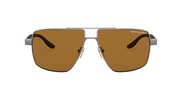 AX2037S Mat Staalgrijs MetaalSunglass Frames van B24, met getinte lenzen