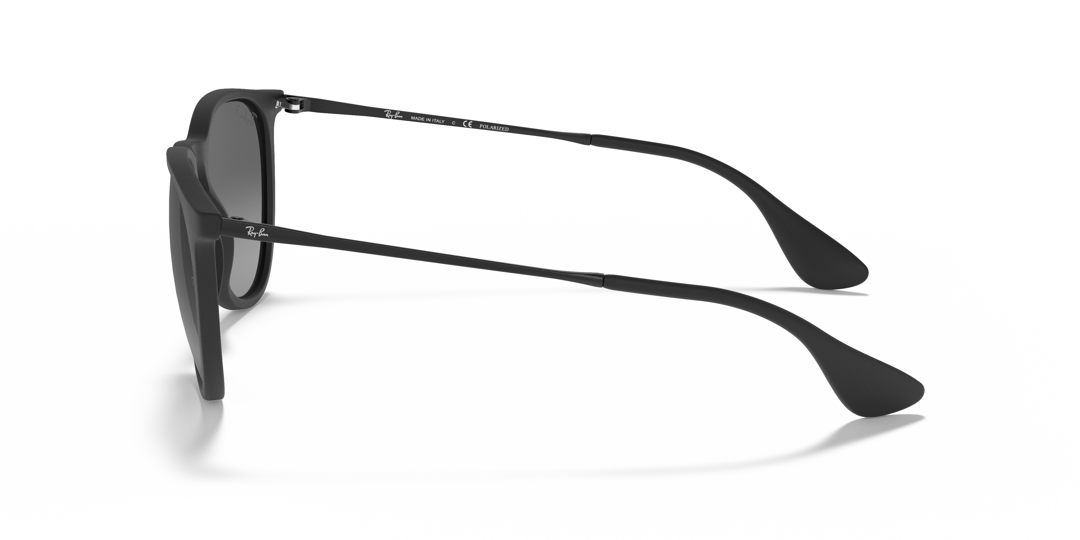RB4171 Rubber zwart KunststofSunglass Frames van B24, Zijaanzicht