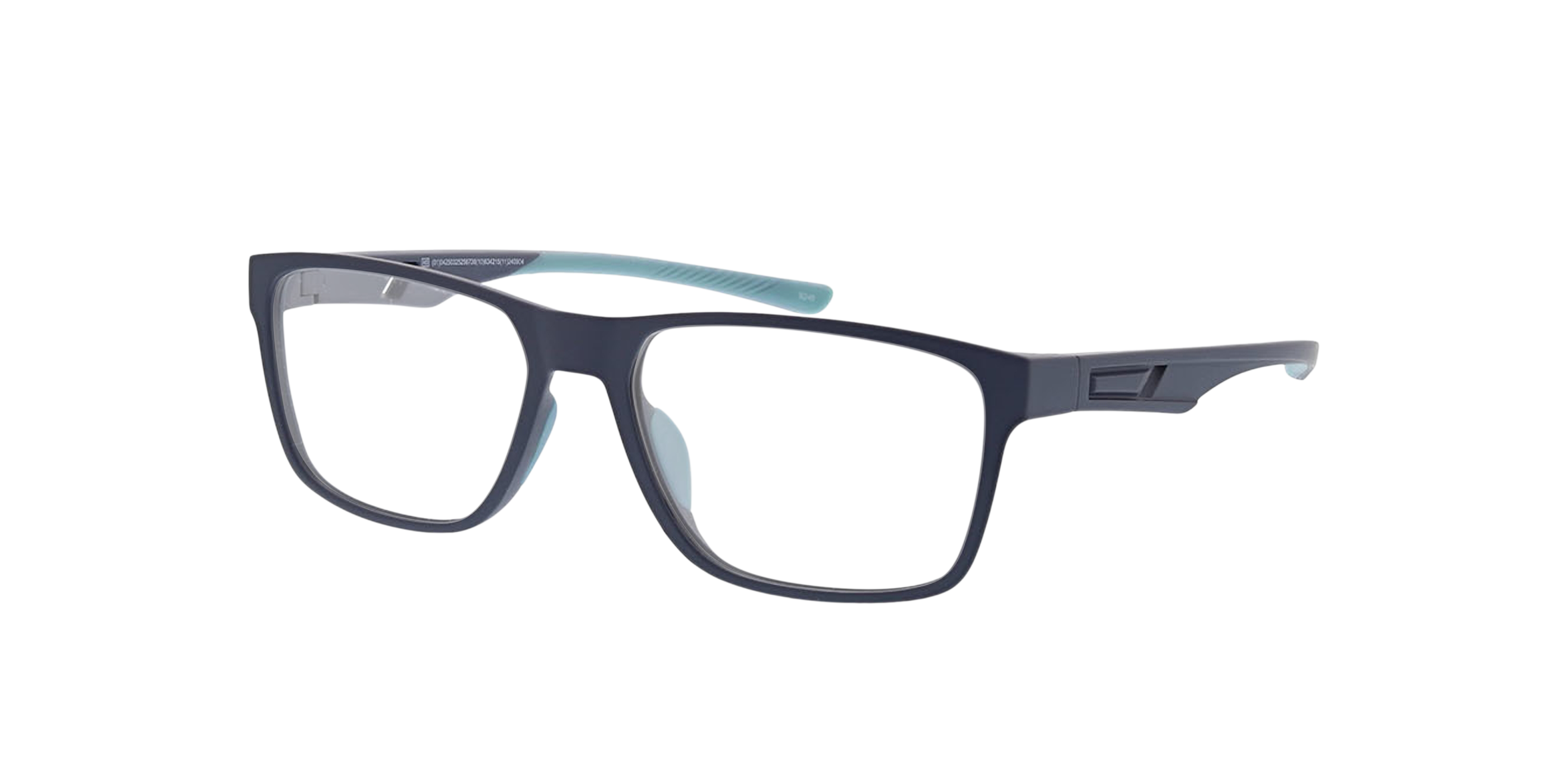 Colorado Mattblau KunststoffEyeglass Frames von B24, Dreiviertelansicht