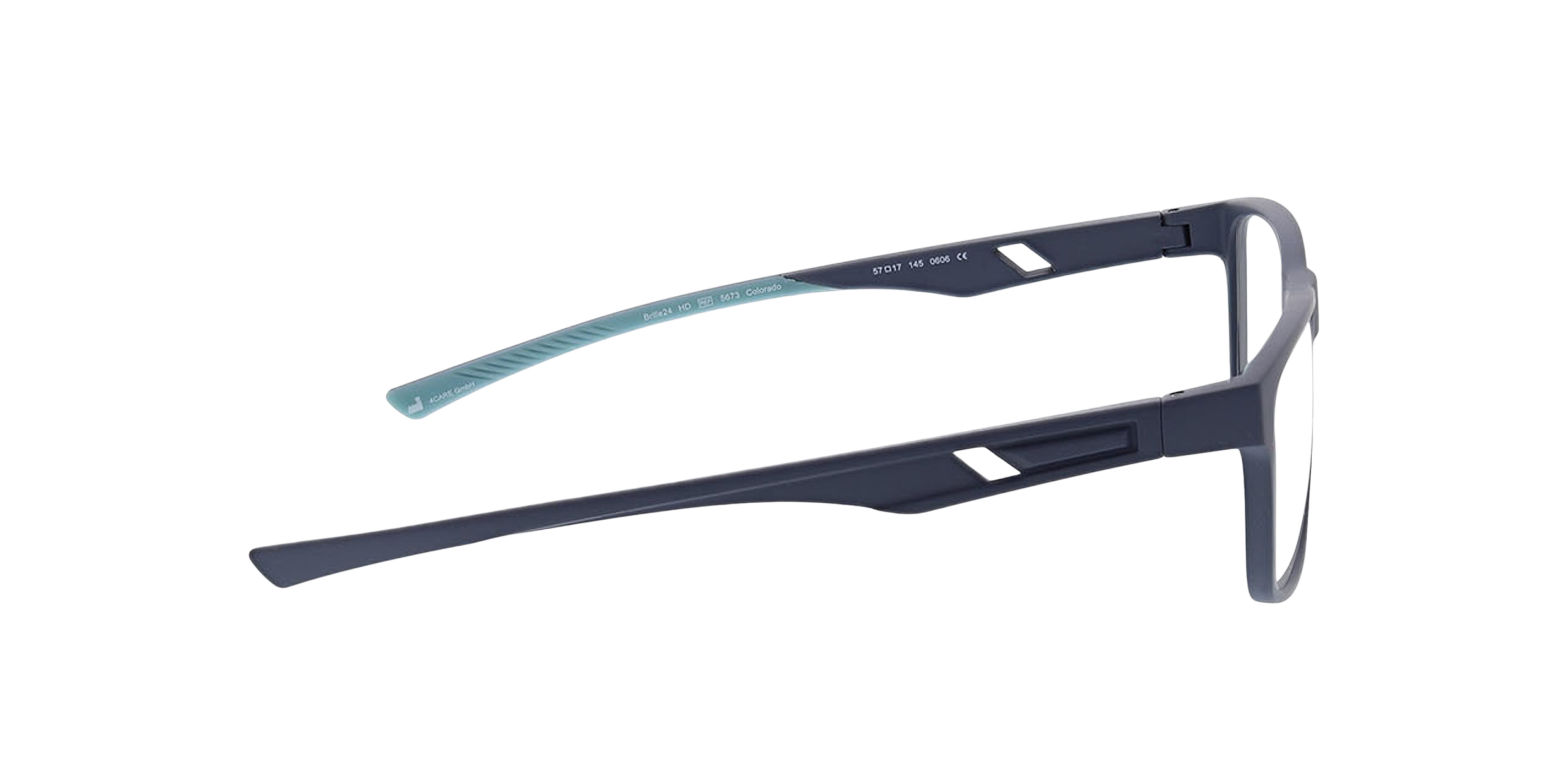 Colorado Mattblau KunststoffEyeglass Frames von B24, Seitenansicht