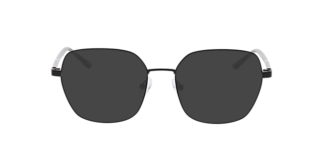 Genua Matzwart & zwart MetaalEyeglass Frames van B24, met getinte lenzen