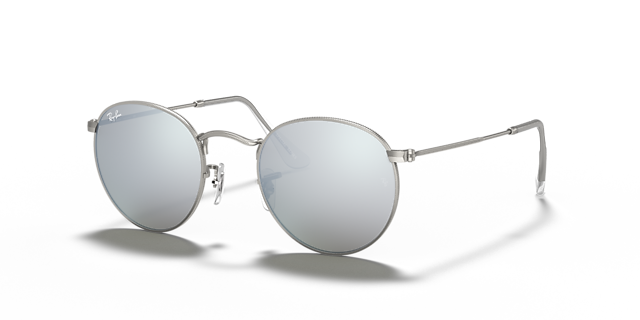 RB3447 Zilver MetaalSunglass Frames van B24, Hoekweergave