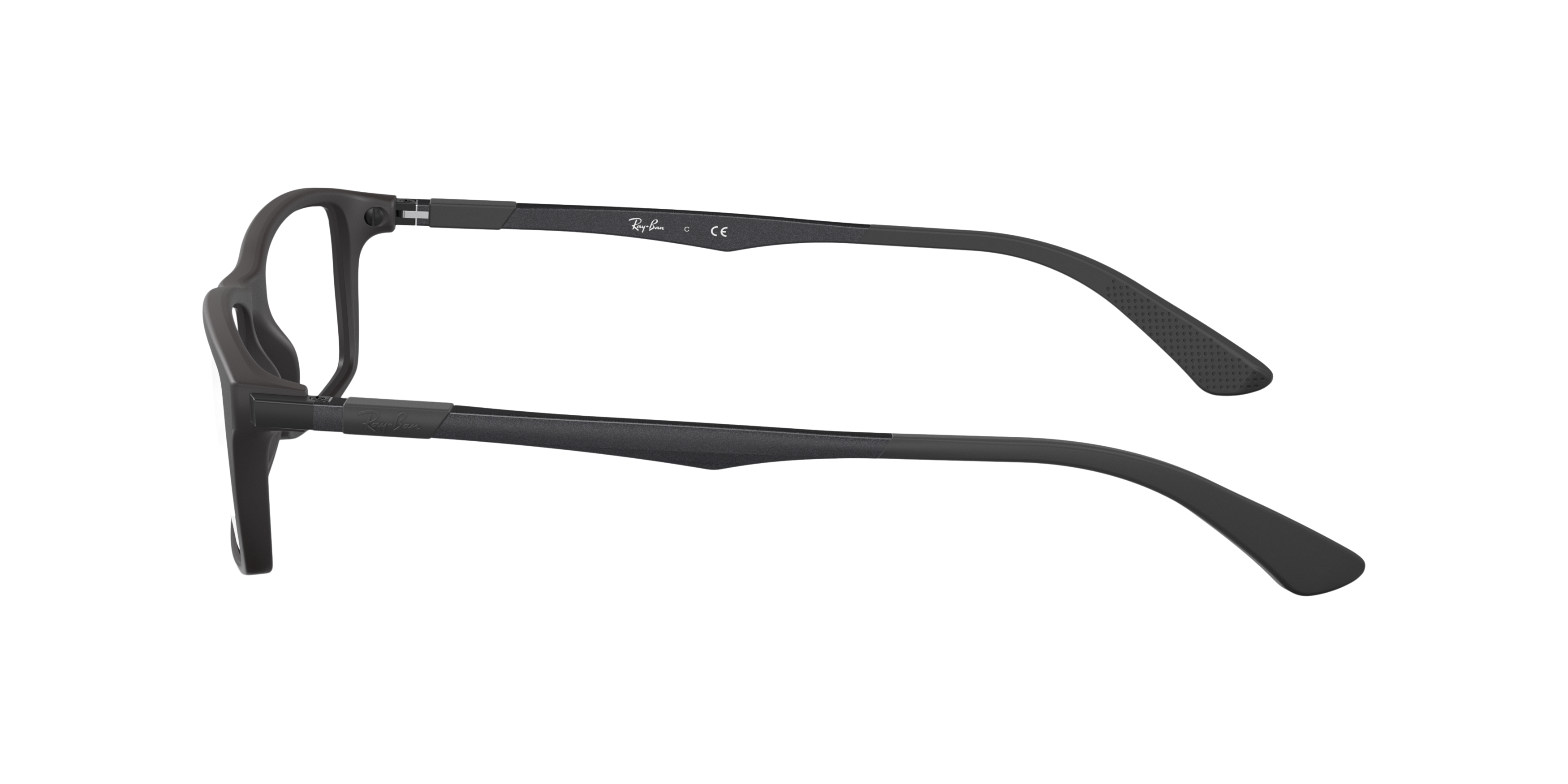 RB7017 Schwarz KunststoffEyeglass Frames von B24, Seitenansicht