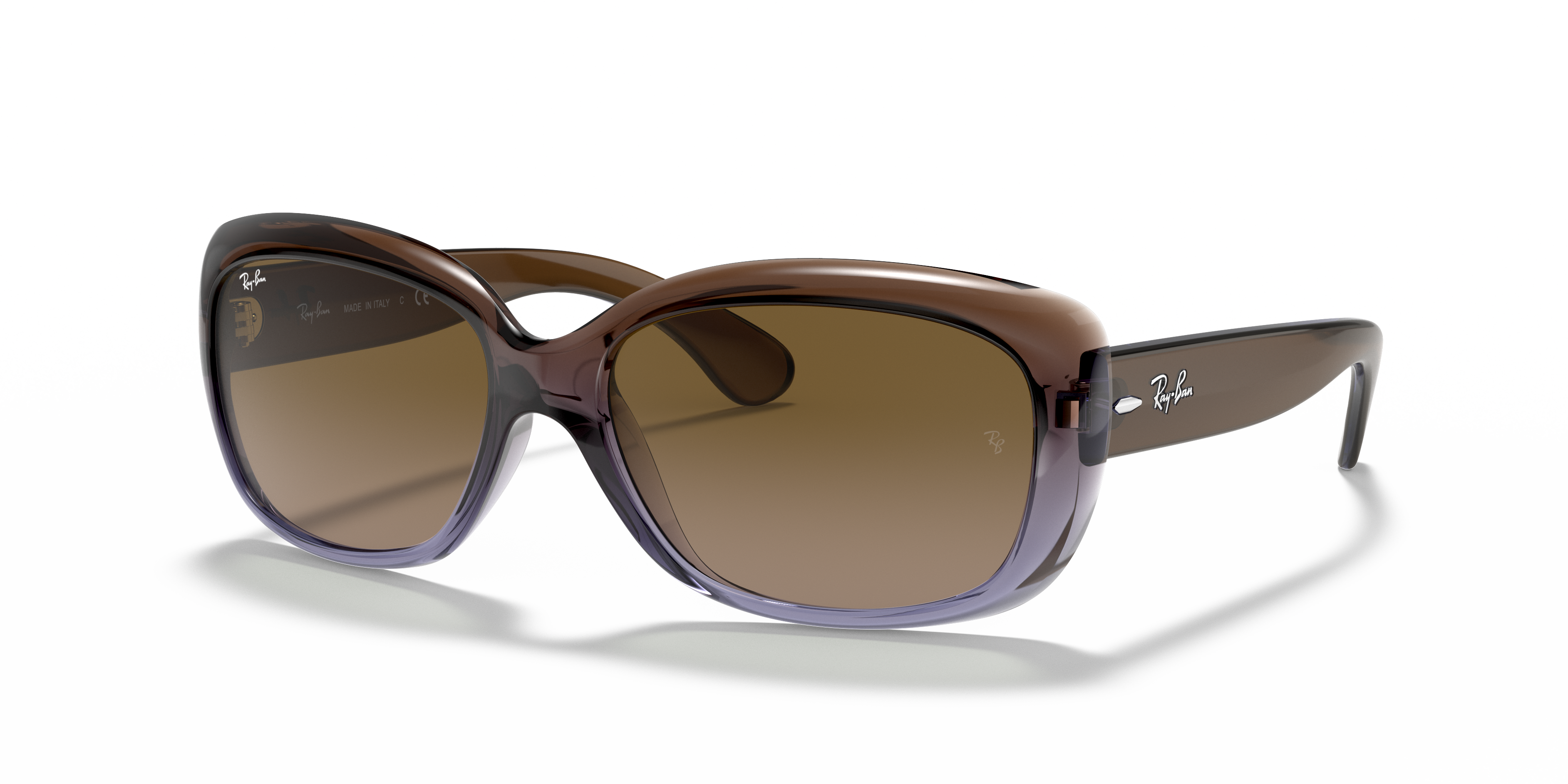 RB4101 Braun KunststoffSunglass Frames von B24, Dreiviertelansicht