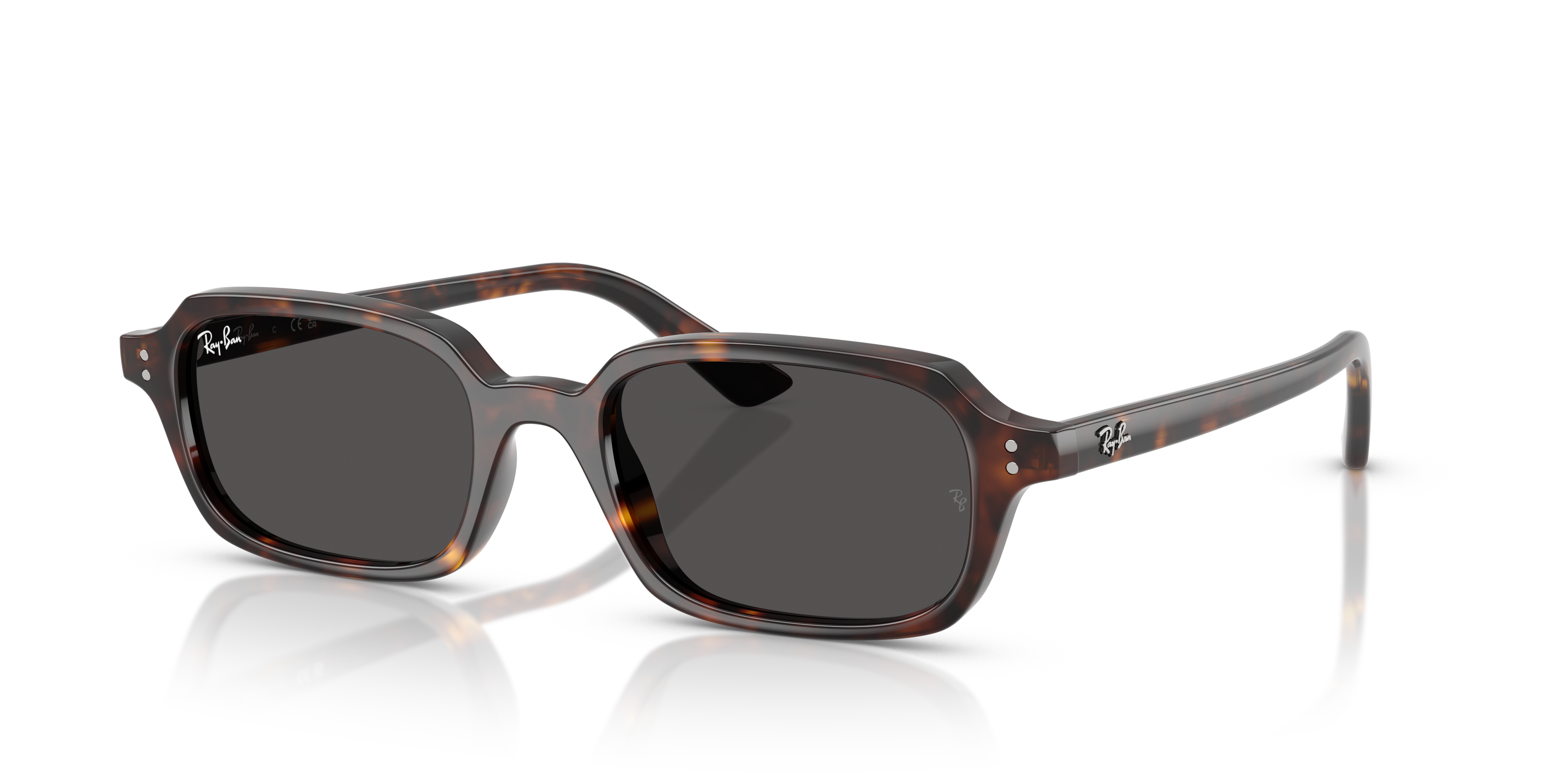 RB4455 Havana KunststoffSunglass Frames von B24, Dreiviertelansicht