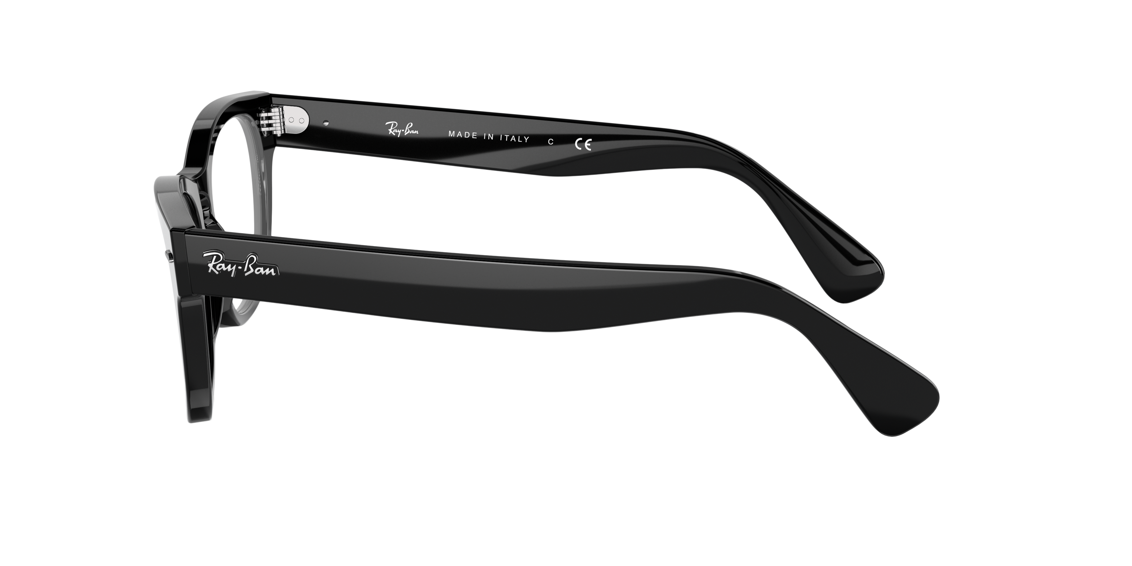 RB2201V Zwart AcetaatEyeglass Frames van B24, Zijaanzicht