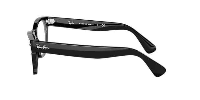 RB2201V Schwarz AcetatEyeglass Frames von B24, Seitenansicht