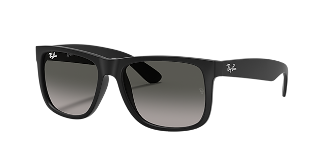 RB4165 Rubber zwart KunststofSunglass Frames van B24, Hoekweergave