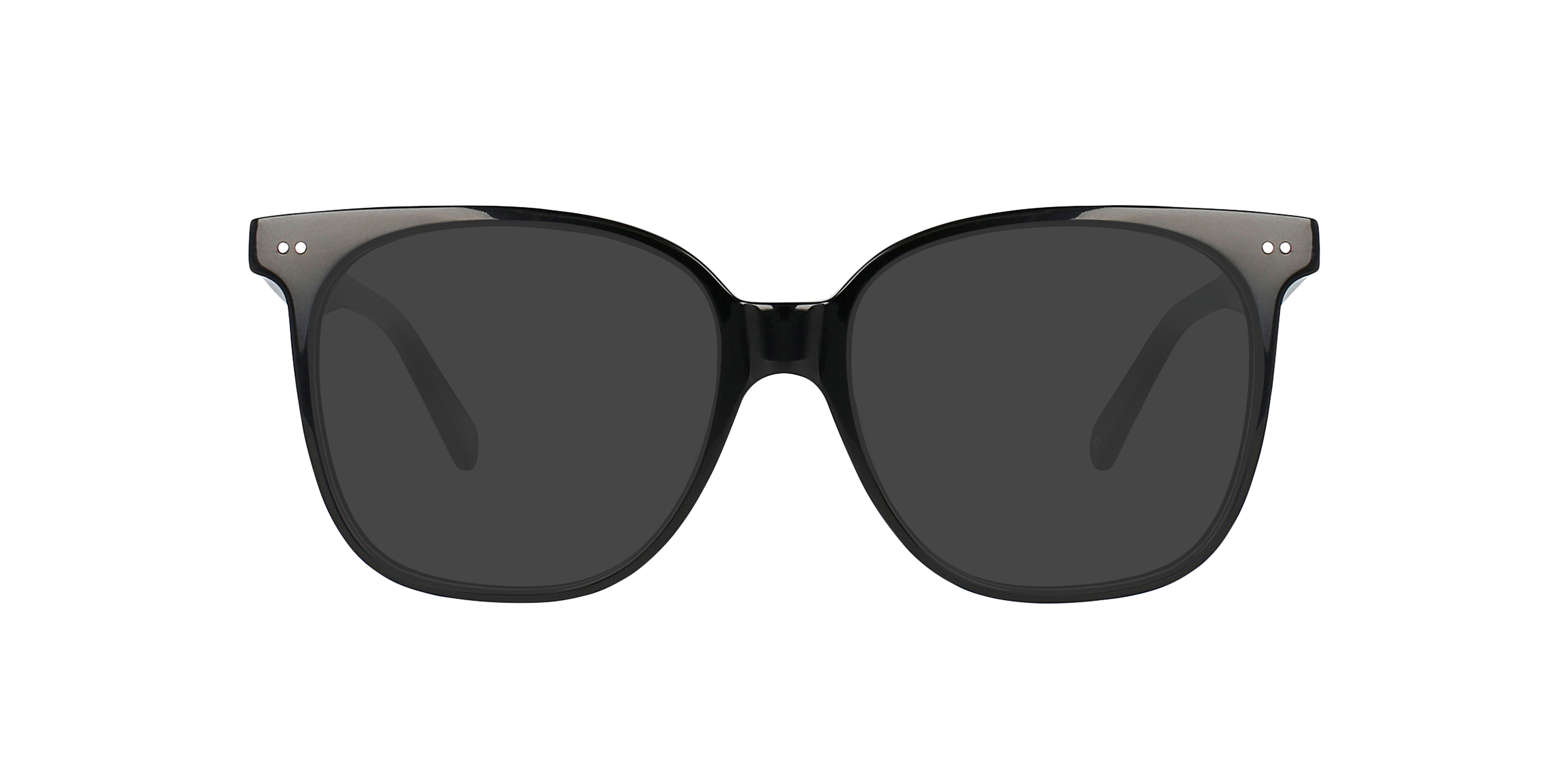 Big Mama Jet Black AcetaatEyeglass Frames van B24, met getinte lenzen