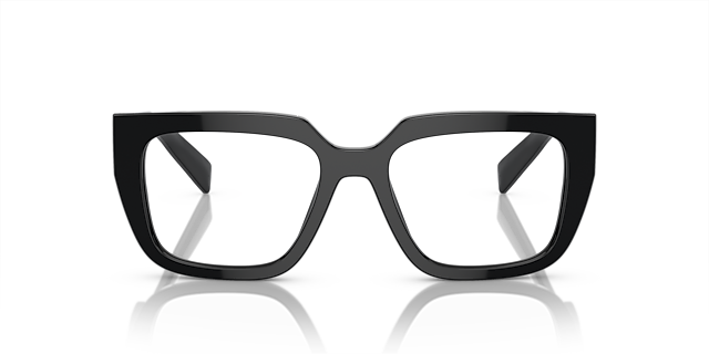 PR A03V Zwart AcetaatEyeglass Frames van B24, Vooraanzicht