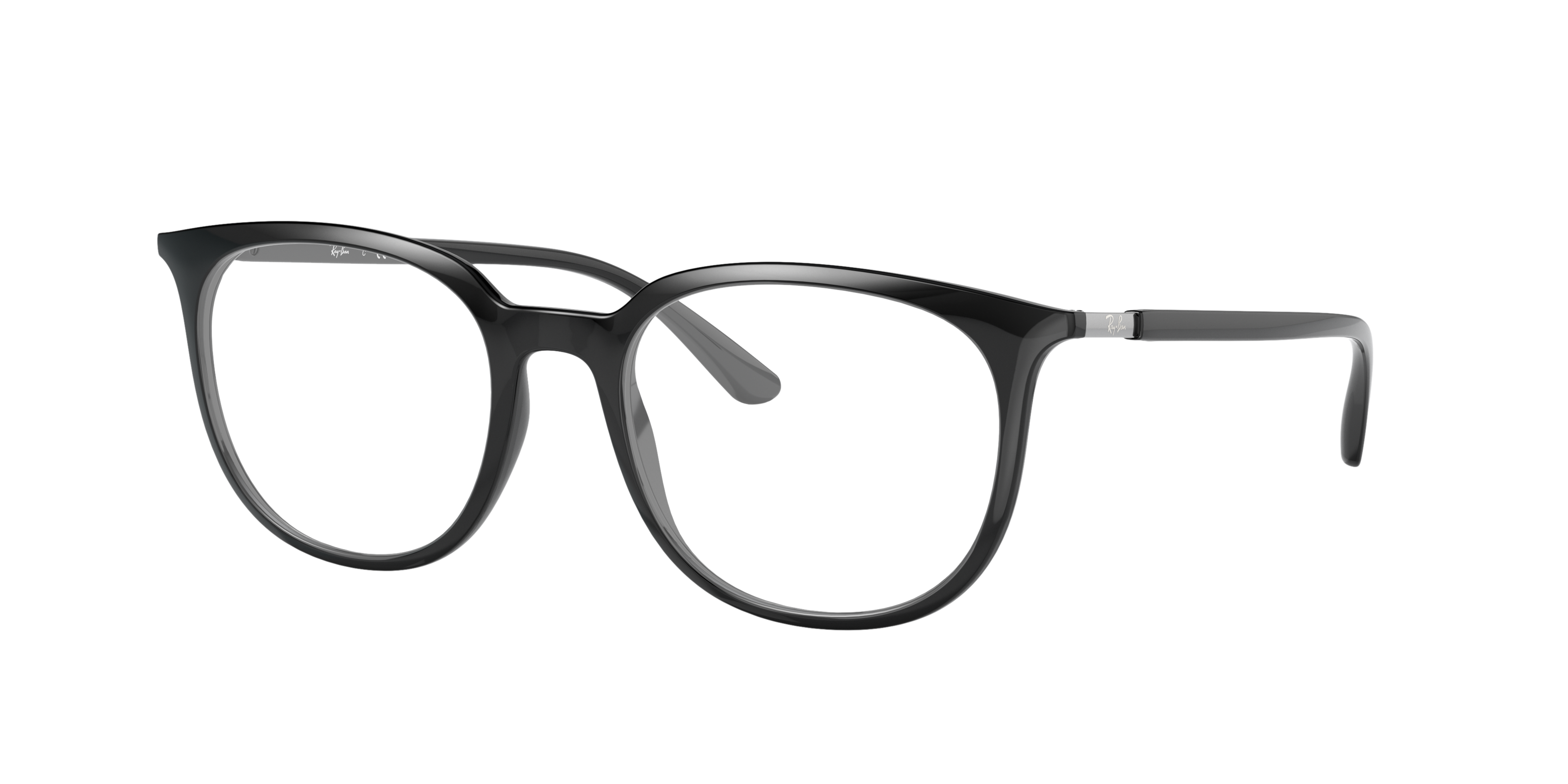 RB7190 Schwarz KunststoffEyeglass Frames von B24, Dreiviertelansicht